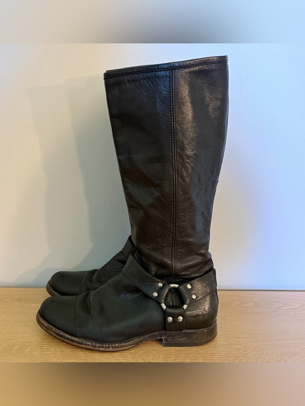 Frye Women’s Phillip Harness Leather Boots 9.5